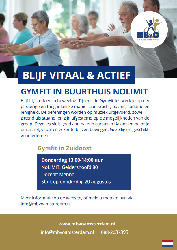 Fitgym in No Limit - Meer bewegen voor ouderen (MBvO)