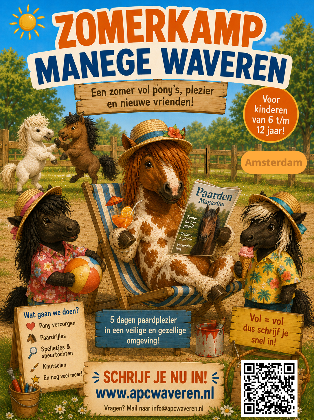 Ponydagkamp op Waveren – Stichting manege Waveren