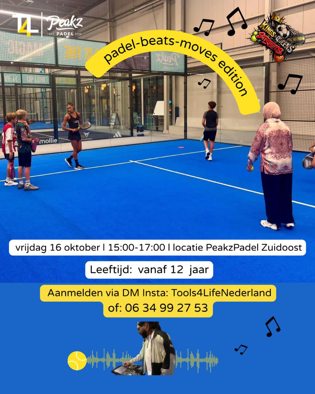 Padel, Beats & Moves bij Peakz Padel